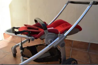 Conjunto Chasis + Capazo + Silla Bebe Confort