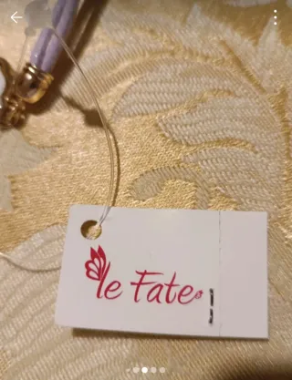 Collana Le Fate lilla e oro