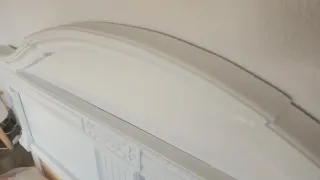 Estructura cama 135x190 madera blanca