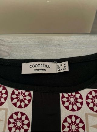 Vestido manga francesa estampado