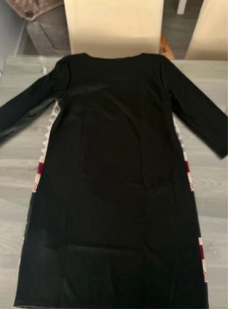 Vestido manga francesa estampado