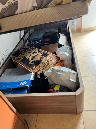 Cama individual con colchón y canapé(casi nueva)