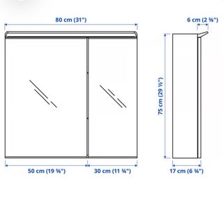 Mueble de baño espejo.
