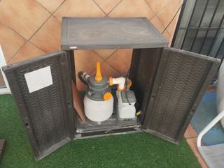 Piscina Intex 4x2x1 + depuradora y mueble