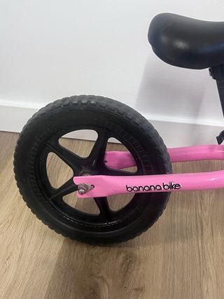 Bicicleta sin pedales Banana rosa