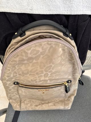 Mochila Michael Kors Beige Leopardo