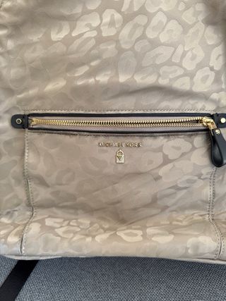 Mochila Michael Kors Beige Leopardo