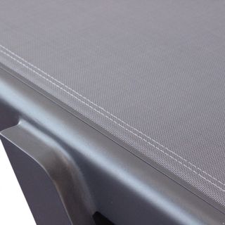 Lettino in Alluminio e Textilene 198 cm Antracite