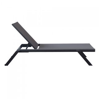 Lettino in Alluminio e Textilene 198 cm Antracite