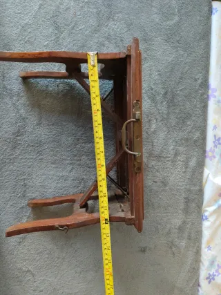 Banqueta de barco madera y bronce