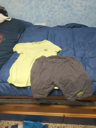 Conjunto Verano Nike Gris y Amarillo