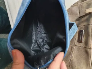 Bolso bandolera azul grisáceo, a estrenar