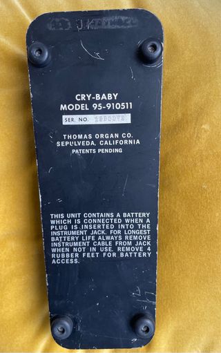 Cry Baby 1971-1972 Thomas Organ Wah