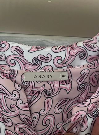 Vestido estampado manga francesa