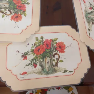 4 Tovaglie Individuali Floreali