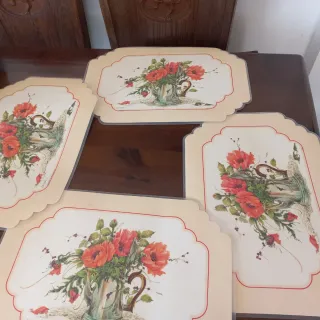 4 Tovaglie Individuali Floreali