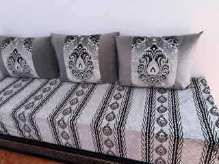 4 sofas Marroquíes Negro y Gris
