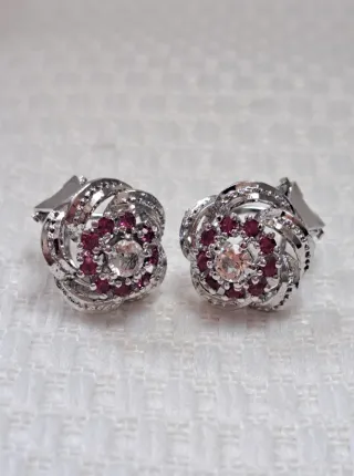 Pendientes Vintage Plata Ley Cierre Omega