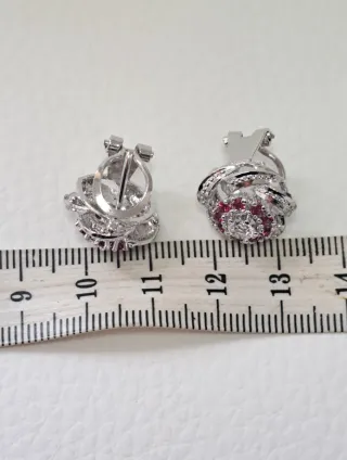 Pendientes Vintage Plata Ley Cierre Omega