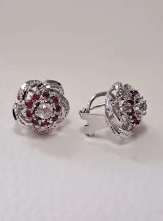 Pendientes Vintage Plata Ley Cierre Omega