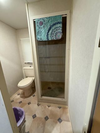 Mobilhome blanco y azul