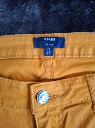 Pantalón Kiabi Naranja Talla 38