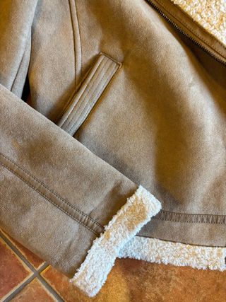 Chaqueta Biker Armani Jeans Mujer Beige t38/40