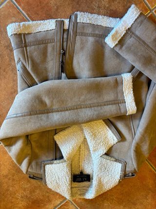 Chaqueta Biker Armani Jeans Mujer Beige t38/40