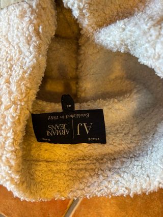 Chaqueta Biker Armani Jeans Mujer Beige t38/40