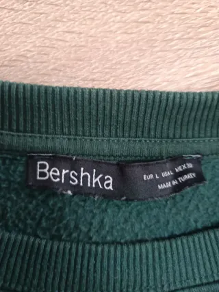 Sudadera Bershka LA Los Angeles Verde