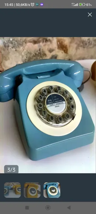 Teléfono Vintage Azul