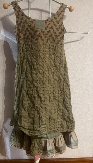 Vestido Mosh Boho Artesanal Talla Única