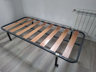 Somier 90cm Metal y Madera
