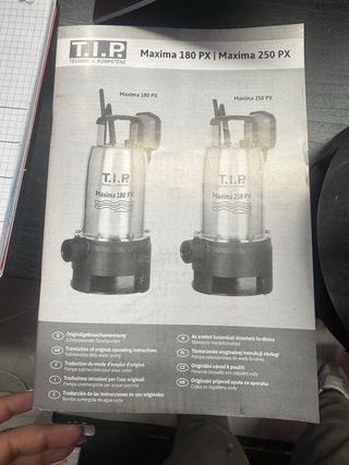 Bomba de aguas residuales T.I.P. Maxima 180 PX
