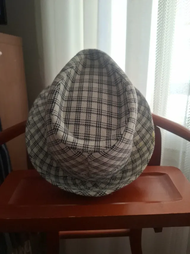 Sombrero de caballero a cuadros L