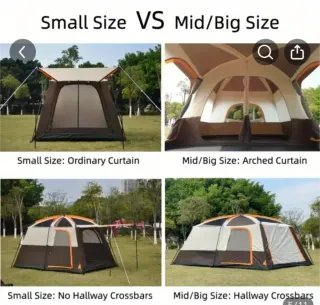 Tienda de campaña verde 4-6 personas sin estrenar