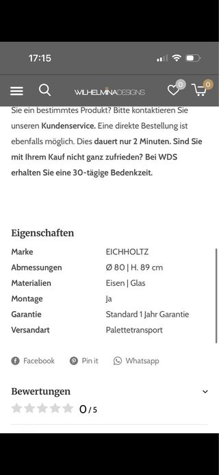 Lámpara de araña Eichholtz Vittoria Nickel