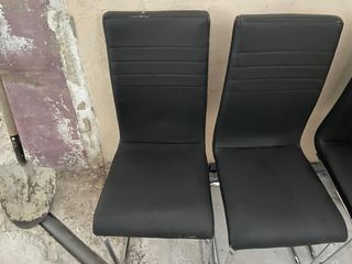 4 Sedie Nere in Pelle 30€