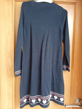 Vestido de punto niña con bolso