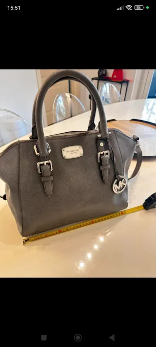 Bolsa Michael Kors Gris Original