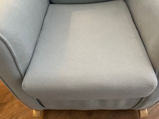 Sillón Mecedora Tela Verde Menta