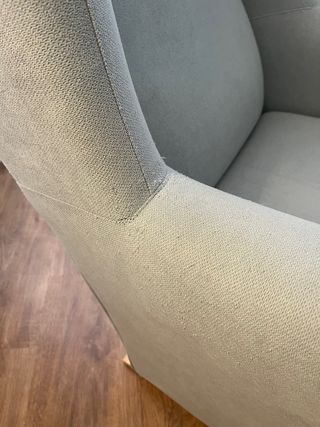 Sillón Mecedora Tela Verde Menta