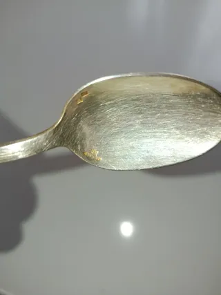 Plato y cuchara de plata