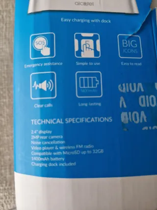 Móvil Alcatel 2008 G Negro