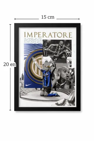 Cuadro Enmarcado Adriano "L'Imperatore" - Inter de