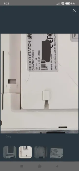 Kit Videoportero Dahua blanco