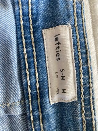 Pantalones culotte vaqueros azul claro