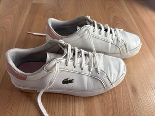 Zapatillas Lacoste Blancas y Rosas