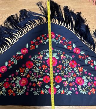 Mantoncillos seda Flamencos Bordados Multicolor