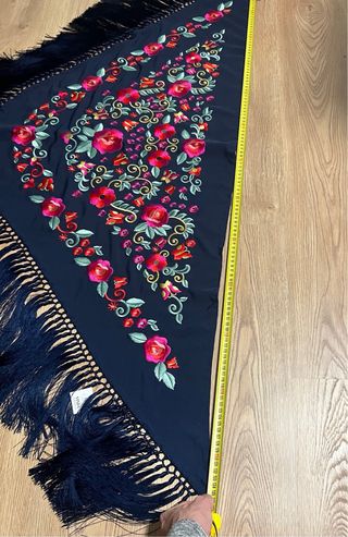 Mantoncillos seda Flamencos Bordados Multicolor